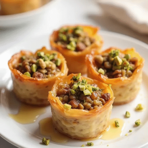 Mini Baklava Cups – Bite-Sized, Sweet, and Simple