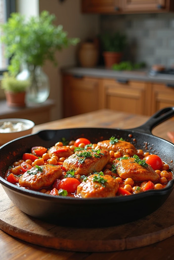 1 Spicy One-Pan Harissa Chicken with Chickpeas: A Flavor Explosion You’ll Love