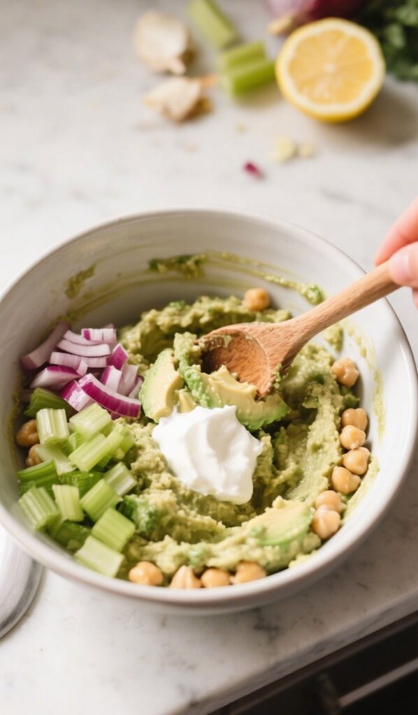 A-bowl-with-mashed-chickpeas-and-avocado-