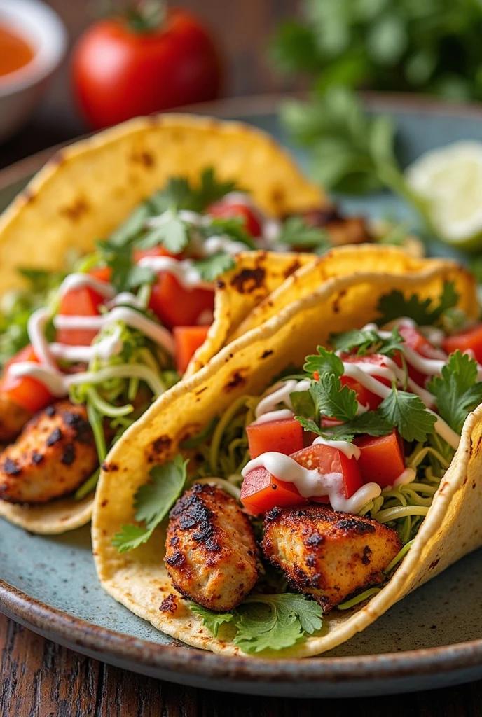 Easy Gluten-Free Chicken Tacos with Corn Tortillas (Makes 8 Tacos)