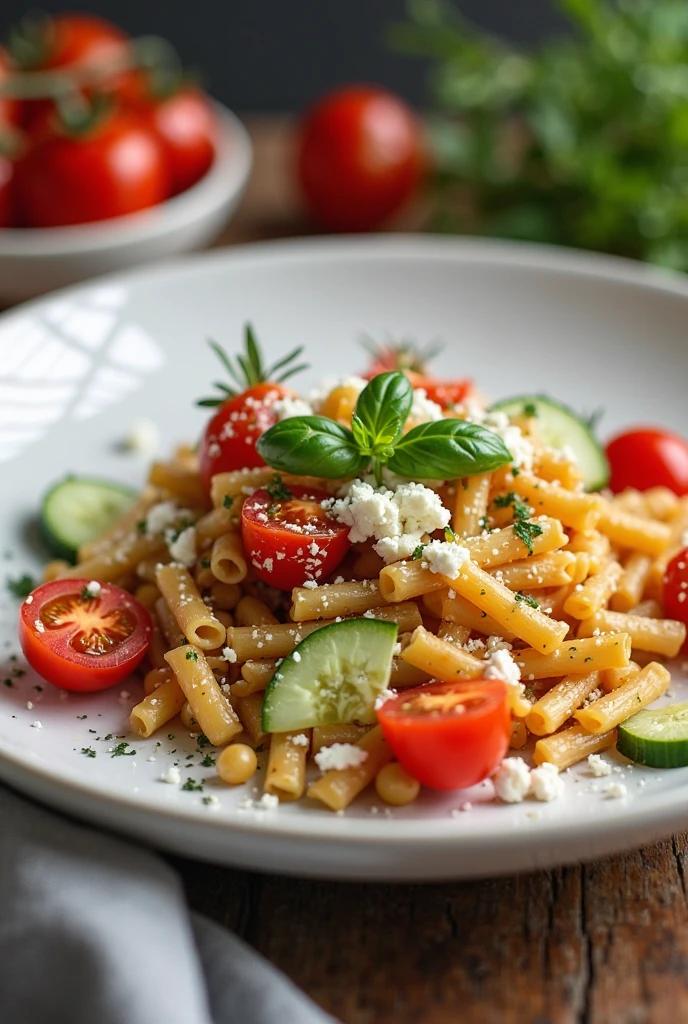 1 Zesty Gluten-Free Chickpea Pasta Salad