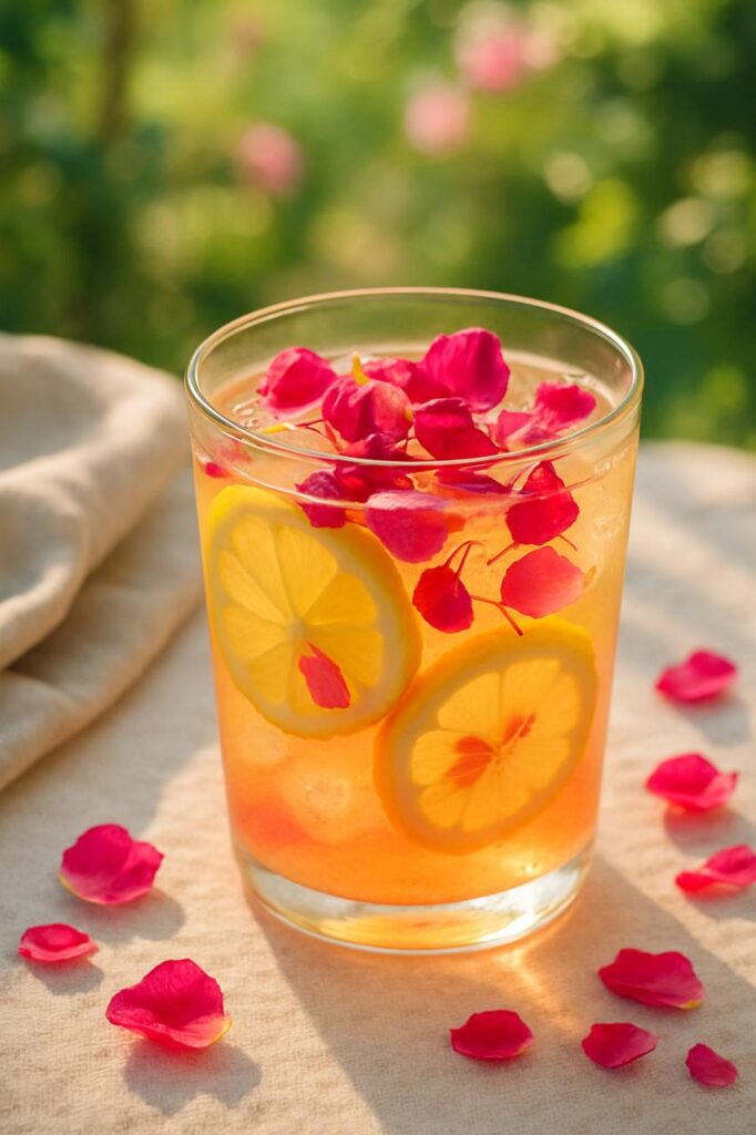 1Refreshing Saffron Rosewater Lemonade – A Luxurious Twist on a Classic Summer Drink