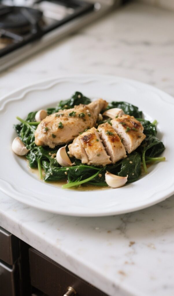 30-Minute Garlic Chicken with Spinach: A Creamy, Comforting Weeknight Delight