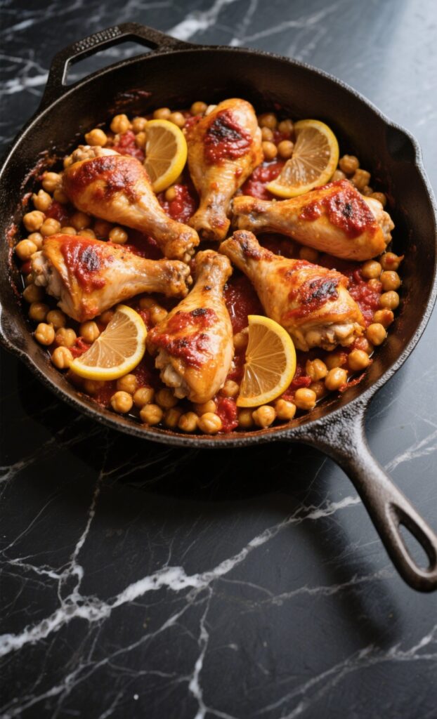 30-Minute One-Pan Harissa Chicken with Chickpeas – An Irresistible, Flavor-Packed Dinner Idea