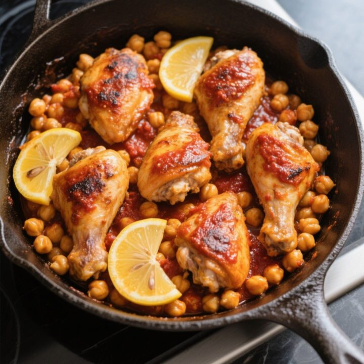 One-Pan Harissa Chicken with Chickpeas