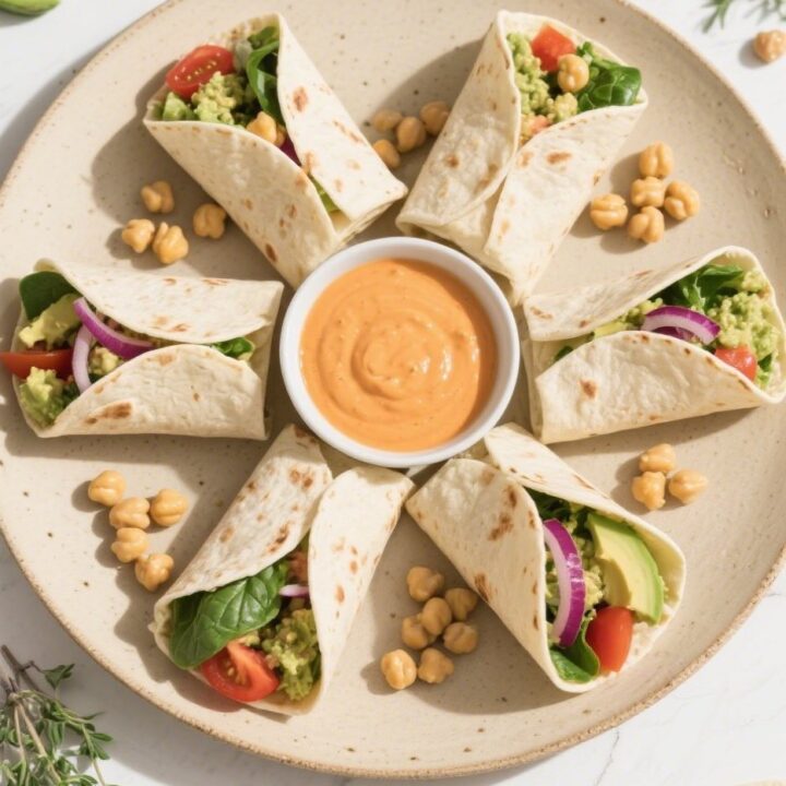 Fresh and Tasty Avocado & Chickpea Salad Wraps Recipe