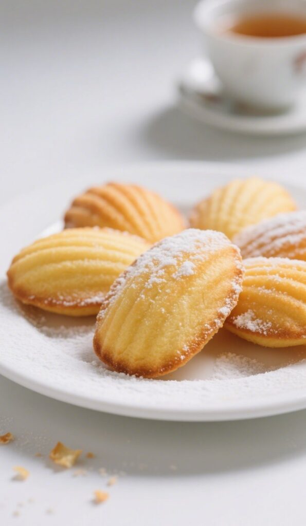 Orange Blossom Honey Madeleines – Light & Floral French Cakes