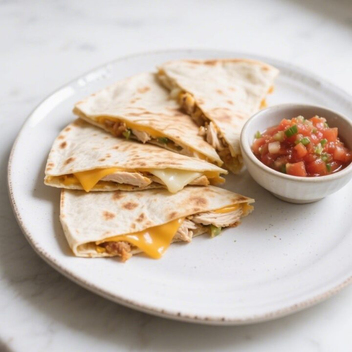 Easy Chicken and Cheese Quesadillas Recipe