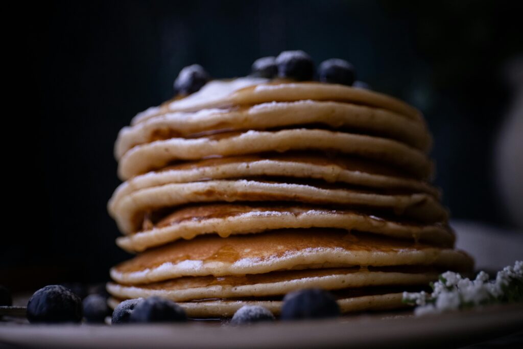 Blueberry pancakes