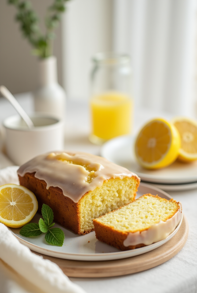 Zesty & fluffy lemon cake