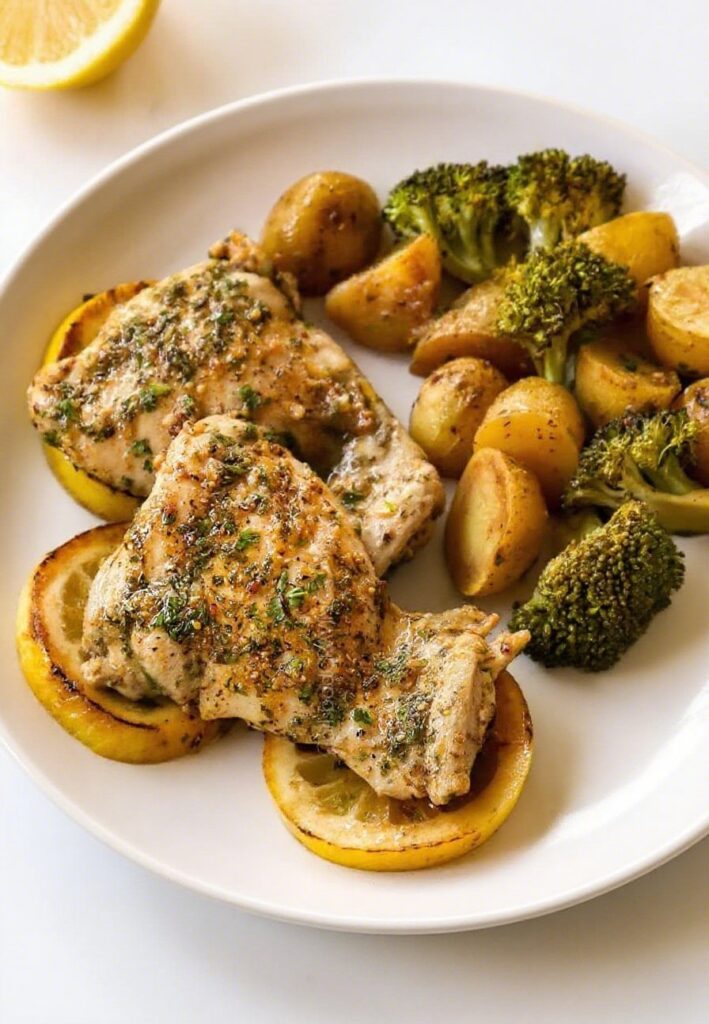 LEMON GARLIC CHICKEN – The Best One Pan Recipe for Flavor-Packed Dinners