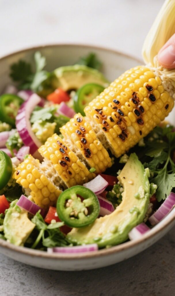 grilled corn avocado salsa for tacos