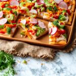 Different crust options for veggie pizza
