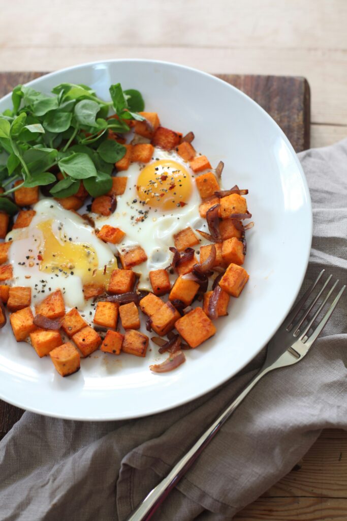 Potato Breakfast Hash with Eggs