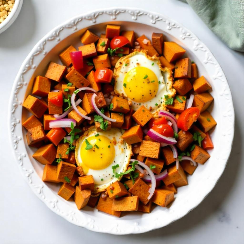 Sweet Potato With Eggs