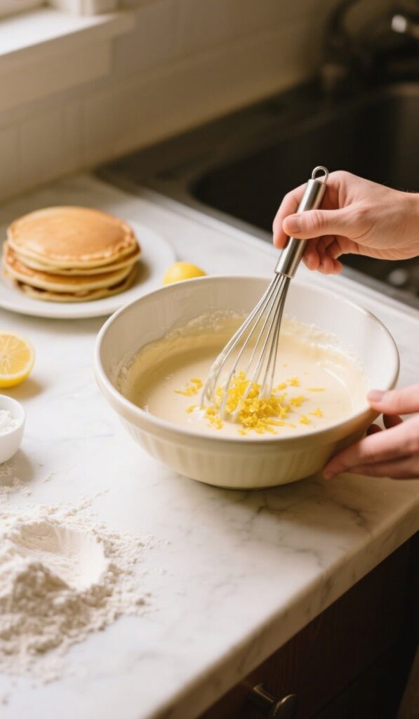 Fluffy Lemon Ricotta Pancakes