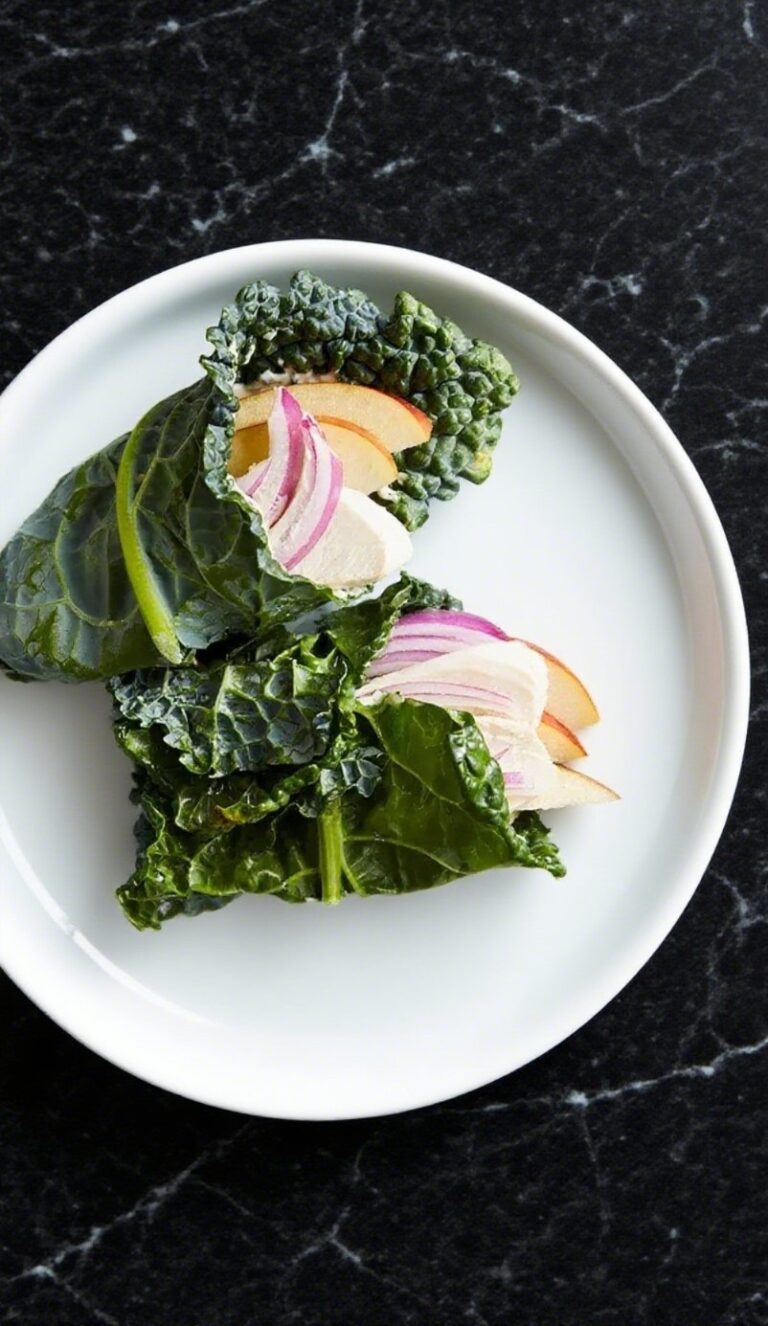 Chicken and Apple Kale Wraps
