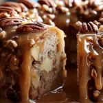 Delicious Apple Pecan Cake With Caramel Glaze