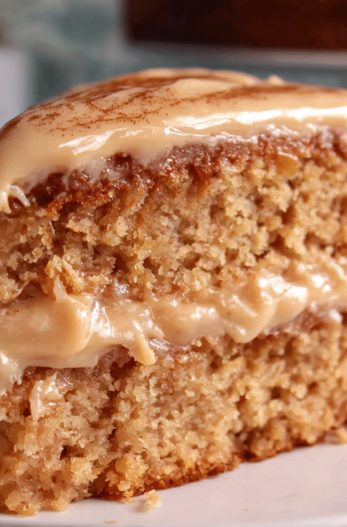 Applesauce Cake with Cinnamon Cream Cheese Frosting