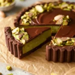 Chocolate Pistachio Ganache Tart - Rich and Decadent Dessert