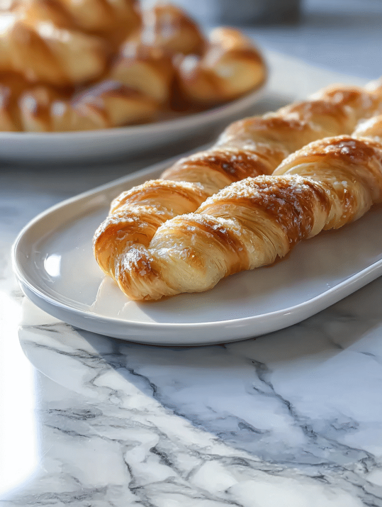 Freshly baked cinnamon twists