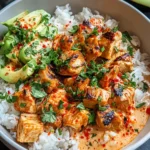Colorful Coconut Chicken Rice Bowl