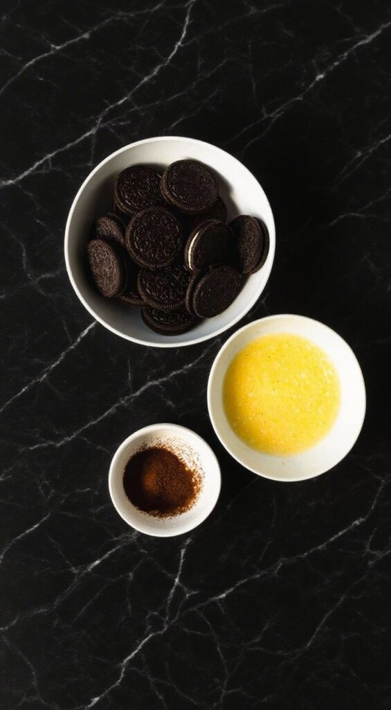 Ingredients for coffee cheesecake