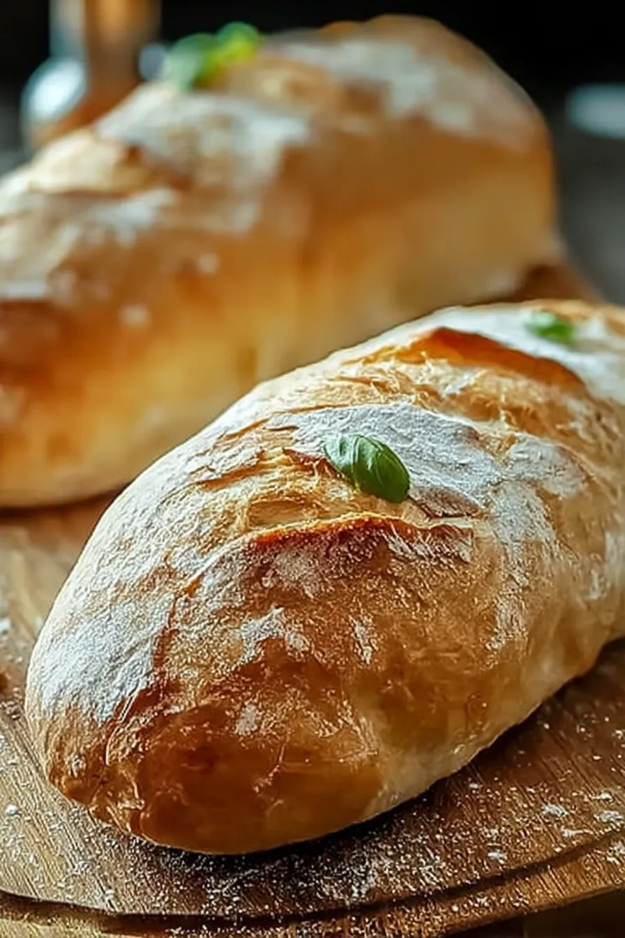 Freshly Baked Crusty Italian Bread Loaf