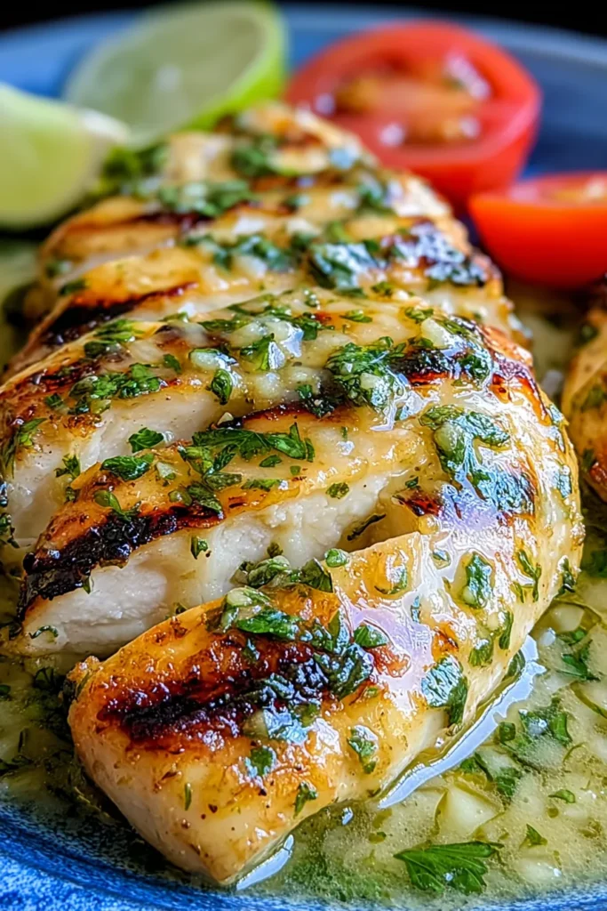 Grilled Salsa Verde Pepper Jack Chicken on the Grill