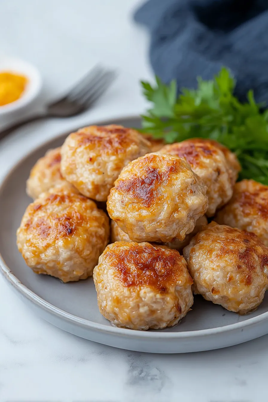 Ground Chicken Meatballs for Kids

