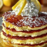 Lemon Ricotta Pancakes Ready to Serve