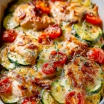 Mediterranean Chicken Zucchini Bake Ready to Serve