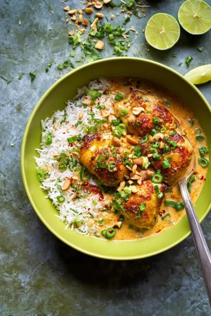 One Pan Coconut Lime Chicken Ready to Serve