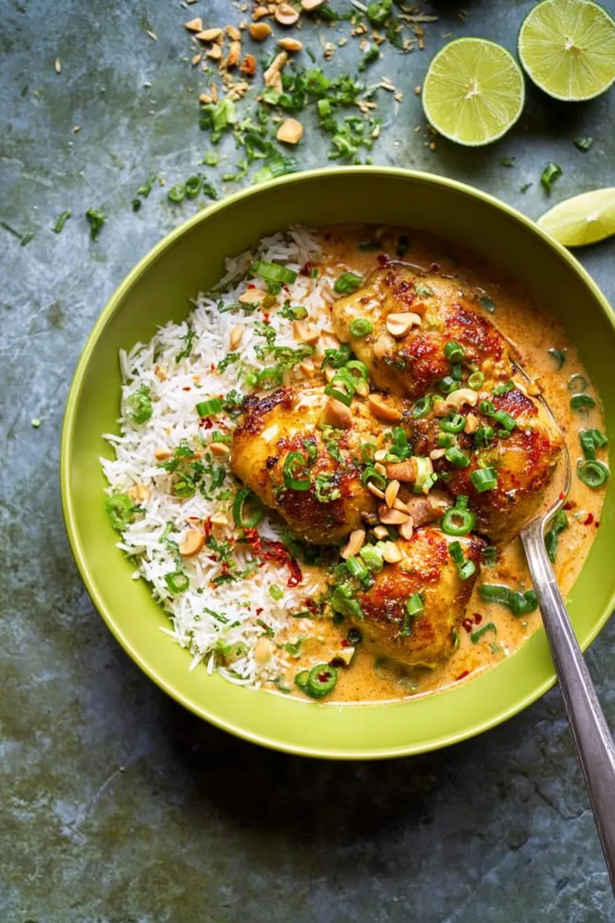 One Pan Coconut Lime Chicken Ready to Serve