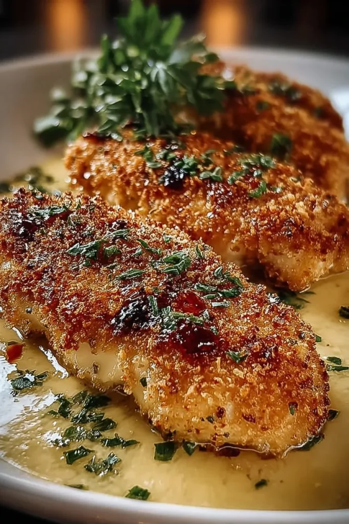 Delicious Parmesan Crusted Chicken Longhorn Ready to Serve