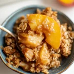 Fresh Peach Crisp Ready to Serve