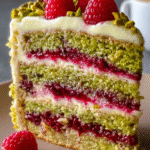 pistachio raspberry dream cake