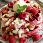 Red Velvet Marble Waffles