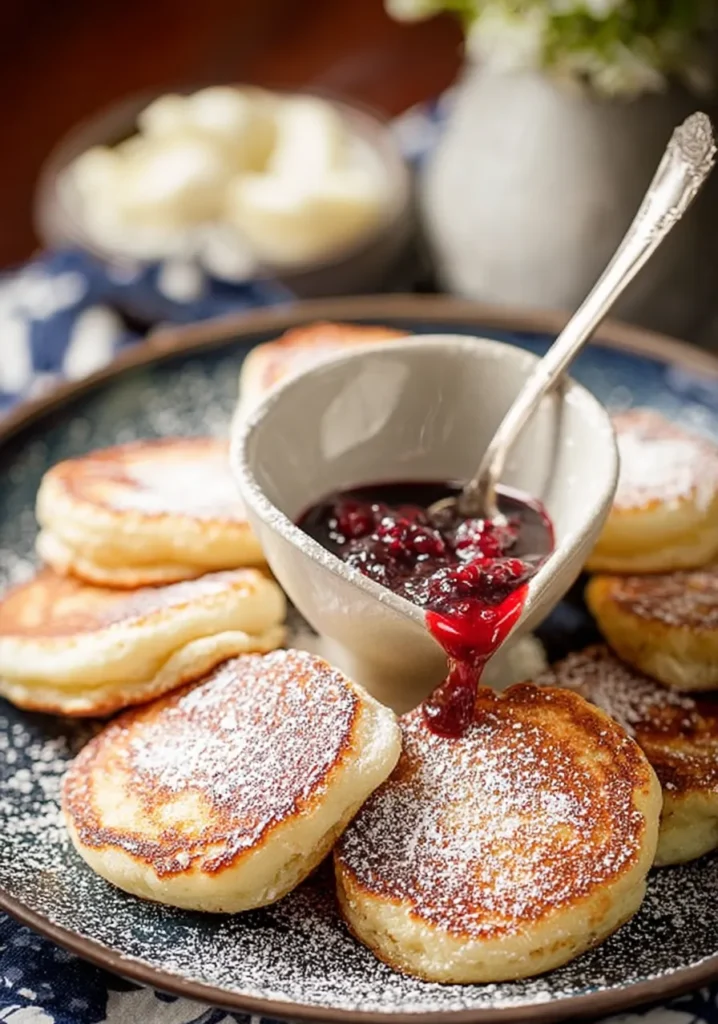 Delicious Ricotta Pancakes Ready to Serve