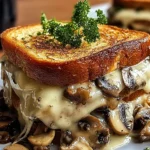 Swiss Mushroom Melt on a Plate