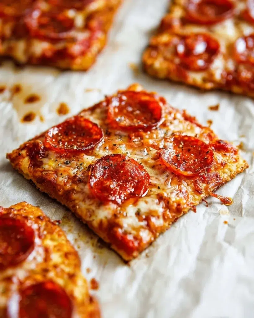 The preparation steps of Chicken Crust Pizza