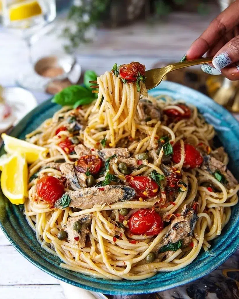 The preparation steps of Sardine Pasta